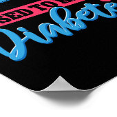 Blue Ribbon Diabetes Bewusstsein Kinder Poster (Ecke)