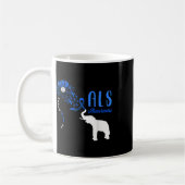 Blue Ribbon Elephant als Krieger Unterstützung als Kaffeetasse (Links)