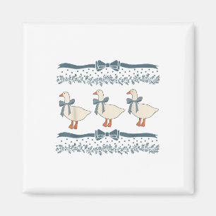 Blue Ribbon Gans mit Herz der 1980er Jahre Magnet