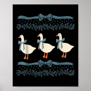 Blue Ribbon Gans mit Herz der 1980er Jahre Poster