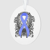 Blue Ribbon mit Flügeln Ornament (Vorderseite)