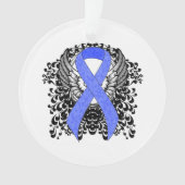 Blue Ribbon mit Flügeln Ornament (Vorderseite)