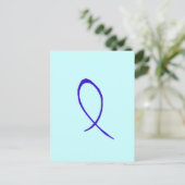 Blue Ribbon Postcard Postkarte (Stehend Vorderseite)