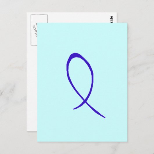 Blue Ribbon Postcard Postkarte (Vorne/Hinten)