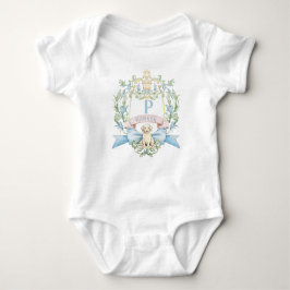 Blue Ribbon Puppy Baby Monogram Wappen Baby Strampler