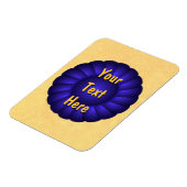 Blue Ribbon Rosette zum Personalisieren Magnet (Linke Seite)