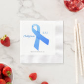 Blue Ribbon Serviette (Beispiel)