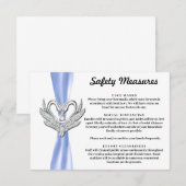 Blue Ribbon Silver Swans Sicherheitsmaßnahmen Begleitkarte (Vorne/Hinten)