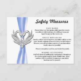 Blue Ribbon Silver Swans Sicherheitsmaßnahmen Begleitkarte
