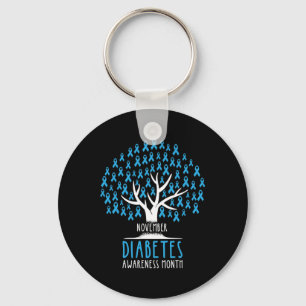 Blue Ribbon Tree - T1D Diabetes Awareness Schlüsselanhänger