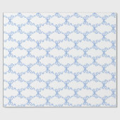 Blue Ribbon Trellis Geschenkpapier (Flach)