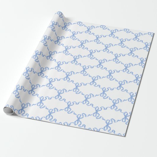Blue Ribbon Trellis Geschenkpapier (Ungerollt)