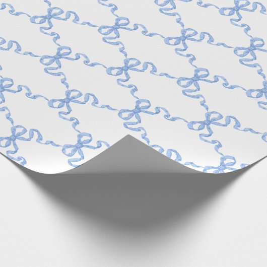 Blue Ribbon Trellis Geschenkpapier (Ecke)