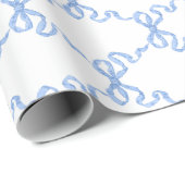 Blue Ribbon Trellis Geschenkpapier (Rolleneckpunkt)