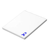 Blue Ribbon Zeichne kundenspezifisch Notizblock (Rotiert)