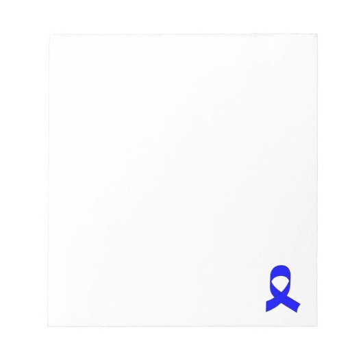 Blue Ribbon Zeichne kundenspezifisch Notizblock (Vorderseite)