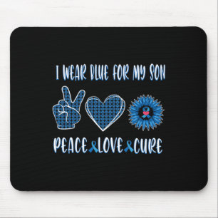 Blue Ribbon zu meinem Sohn November Diabetes Bewus Mousepad