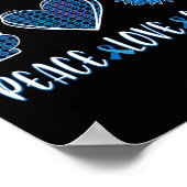 Blue Ribbon zu meinem Sohn November Diabetes Bewus Poster (Ecke)