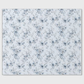 Blue Ribbons and Bows Toile Coquette Pattern  Geschenkpapier (Flach)