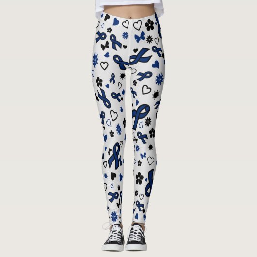 Blue Ribbons Multi..Epstein Barr Leggings (Vorderseite)