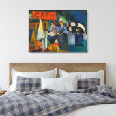 Blue Rider Café Expressionist Kunst-Reproduktion Leinwanddruck (Insitu (Schlafzimmer))