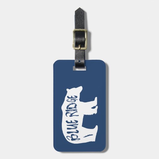 Blue Ridge Bear Gepäckanhänger (Vorderseite vertikal)