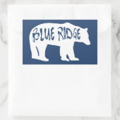 Blue Ridge Bear Rechteckiger Aufkleber (Tasche)