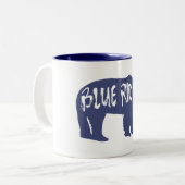 Blue Ridge Bear Zweifarbige Tasse (Vorderseite Links)