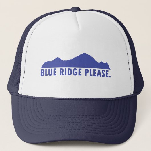 Blue Ridge Bitte Truckerkappe (Vorderseite)