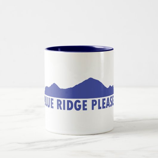 Blue Ridge Bitte Zweifarbige Tasse (Mittel)
