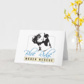 Blue Ridge Boxer Rescue Karte (Gelbe Blume)