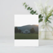 Blue Ridge Farm Sunset Postkarte (Stehend Vorderseite)