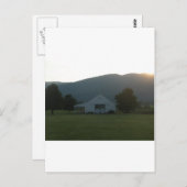 Blue Ridge Farm Sunset Postkarte (Vorne/Hinten)