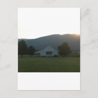 Blue Ridge Farm Sunset Postkarte