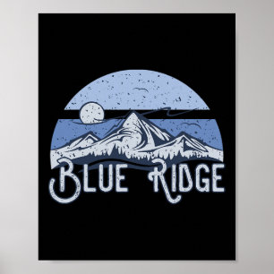 Blue Ridge für Wanderer und Fans des Parkway Moun Poster
