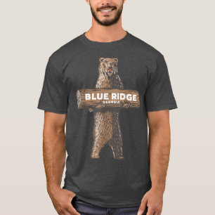 Blue Ridge Georgia GA Growling Bear Vacation Soul T-Shirt
