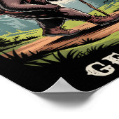 Blue Ridge, Georgia Ga Mountains Hiking Bear Fores Poster (Ecke)