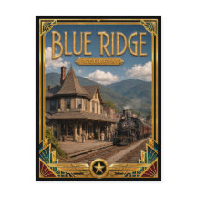Blue Ridge Georgia Vintage Art Deco Golden Age