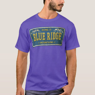 Blue Ridge Georgia Zuhause GA Car Plate Mountains T-Shirt