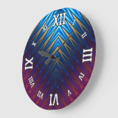 Blue Ridge Gold Große Wanduhr (Winkel)