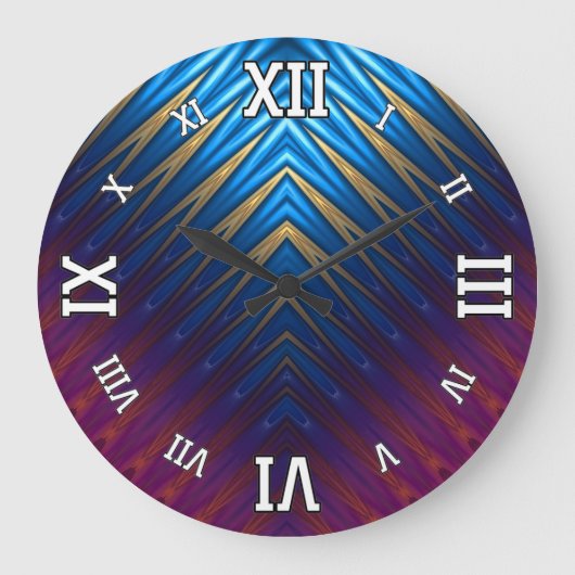 Blue Ridge Gold Große Wanduhr (Vorderseite)