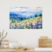 Blue Ridge Landschaftskunst Poster (Küche)