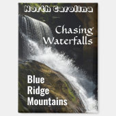 Blue Ridge Mountain Chasing Wasserfälle NC Magnet (Vorderseite)