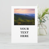 Blue Ridge Mountain Landschaftliche Aussicht für N Dankeskarte (Stehend Vorderseite)