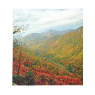 Blue Ridge Mountain Range North Carolina Notizblock