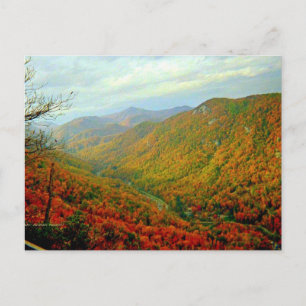 Blue Ridge Mountain Range North Carolina Postkarte