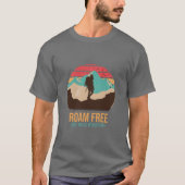 Blue Ridge Mountain Roam Free Wandern im Freien Sh T-Shirt (Vorderseite)
