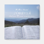 Blue Ridge Mountain Scripture Forever Magnet (Vorne)