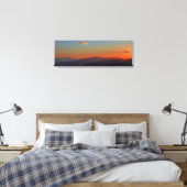 Blue Ridge Mountain Sunset Panorama Canvas Print Leinwanddruck (Insitu (Schlafzimmer))
