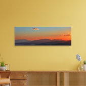 Blue Ridge Mountain Sunset Panorama Canvas Print Leinwanddruck (Insitu (Wohnzimmer))